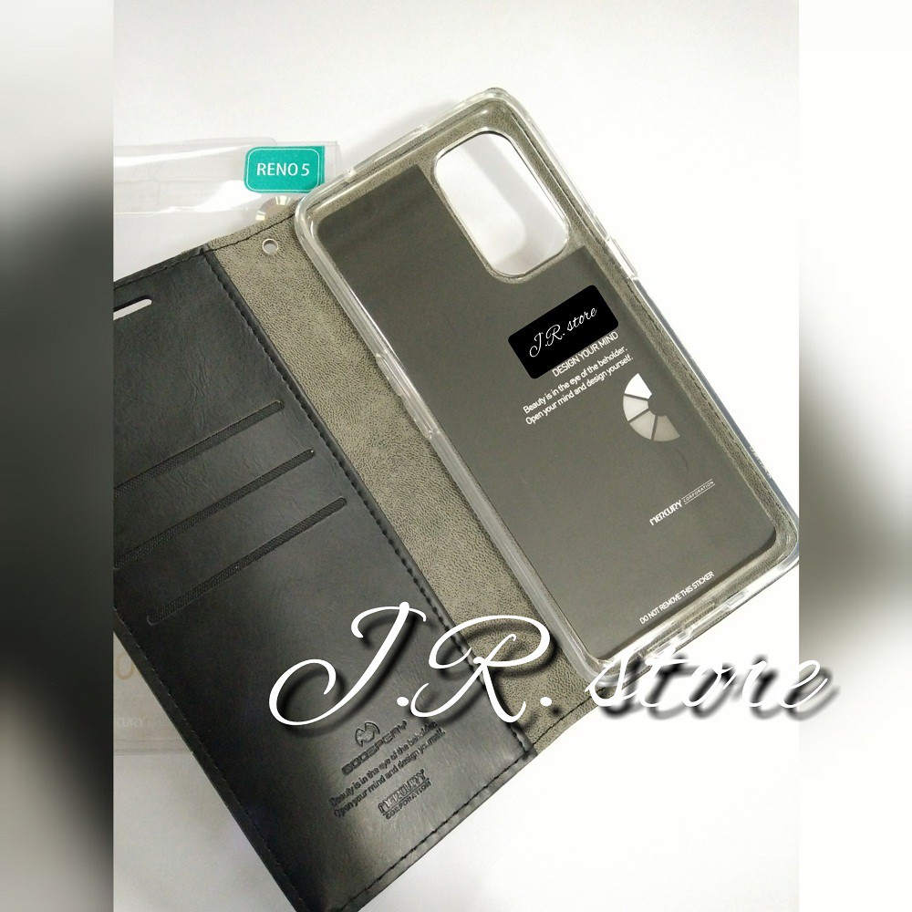 LEATHER Flip Case Premium OPPO RENO 5