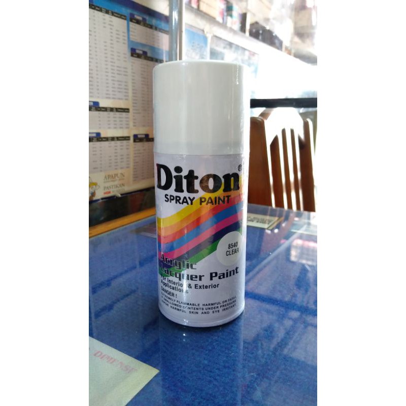 

Cat Semprot Clear - Spray Paint 8540 Bening Transparan - Acrylic Lacquer Paint Diton