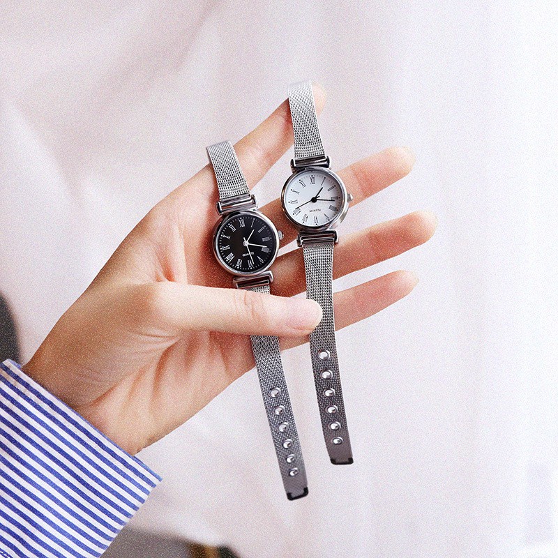 Jam Tangan Import Wanita Korea Stainless stell Jam Tangan Analog Wanita Fashion Import