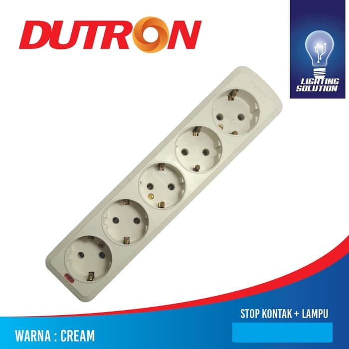 STOP KONTAK DUTRON ARDE SAKLAR + LAMPU 5 LOBANG COLOK COLOKAN SAMBUNGAN LISTRIK KUNINGAN ASLI 5 LUBANG TANPA KABEL