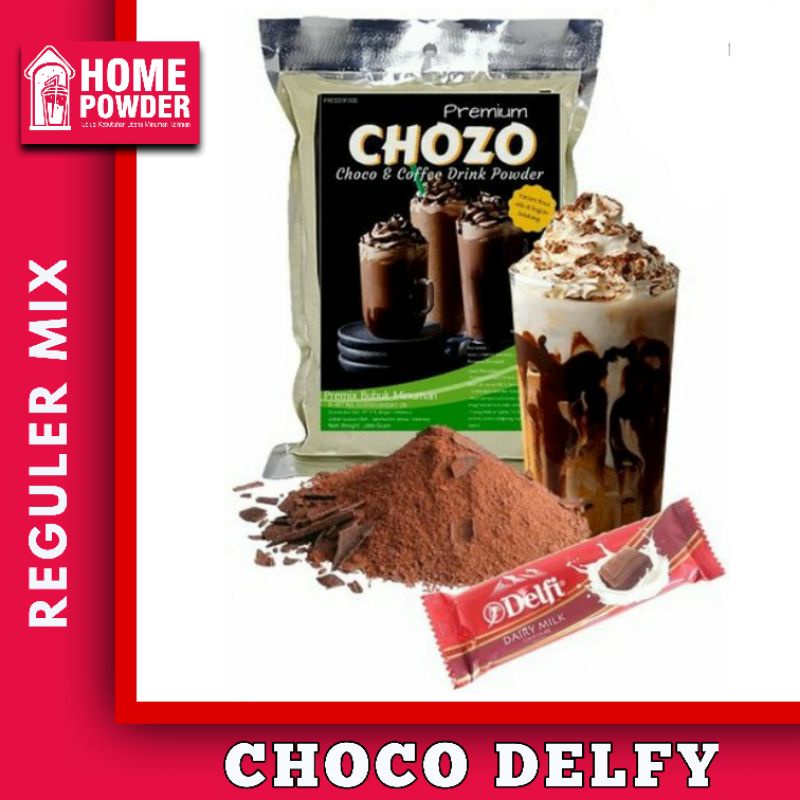 

Bubuk Minuman Drink Powder Chozo Rasa Choco Coklat Delfy 1kg minuman Coklat
