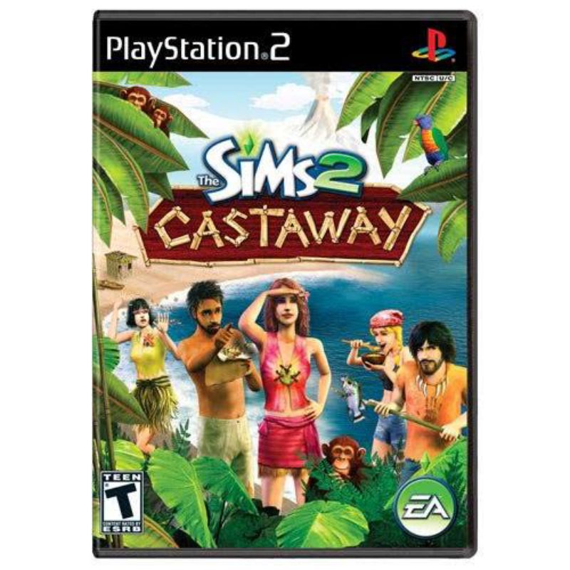 Kaset Ps 2 SIMS2 CASTAWAY