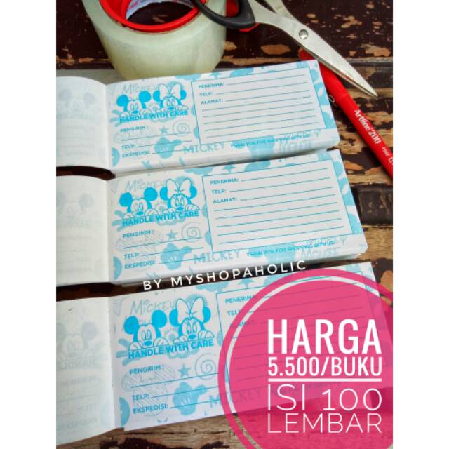

LABEL PENGIRIMAN OLSHOP MURAH LANGSUNG PRODUSEN - DESAIN MICKEY