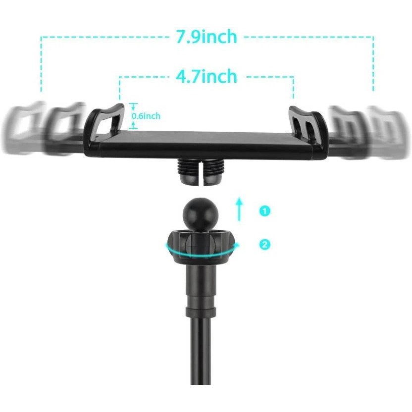 Flexible Lazy Pod X3 Awei Dudukan Multifungsi Stand Mount Mobile Dan Tablet Penjepit Spiral