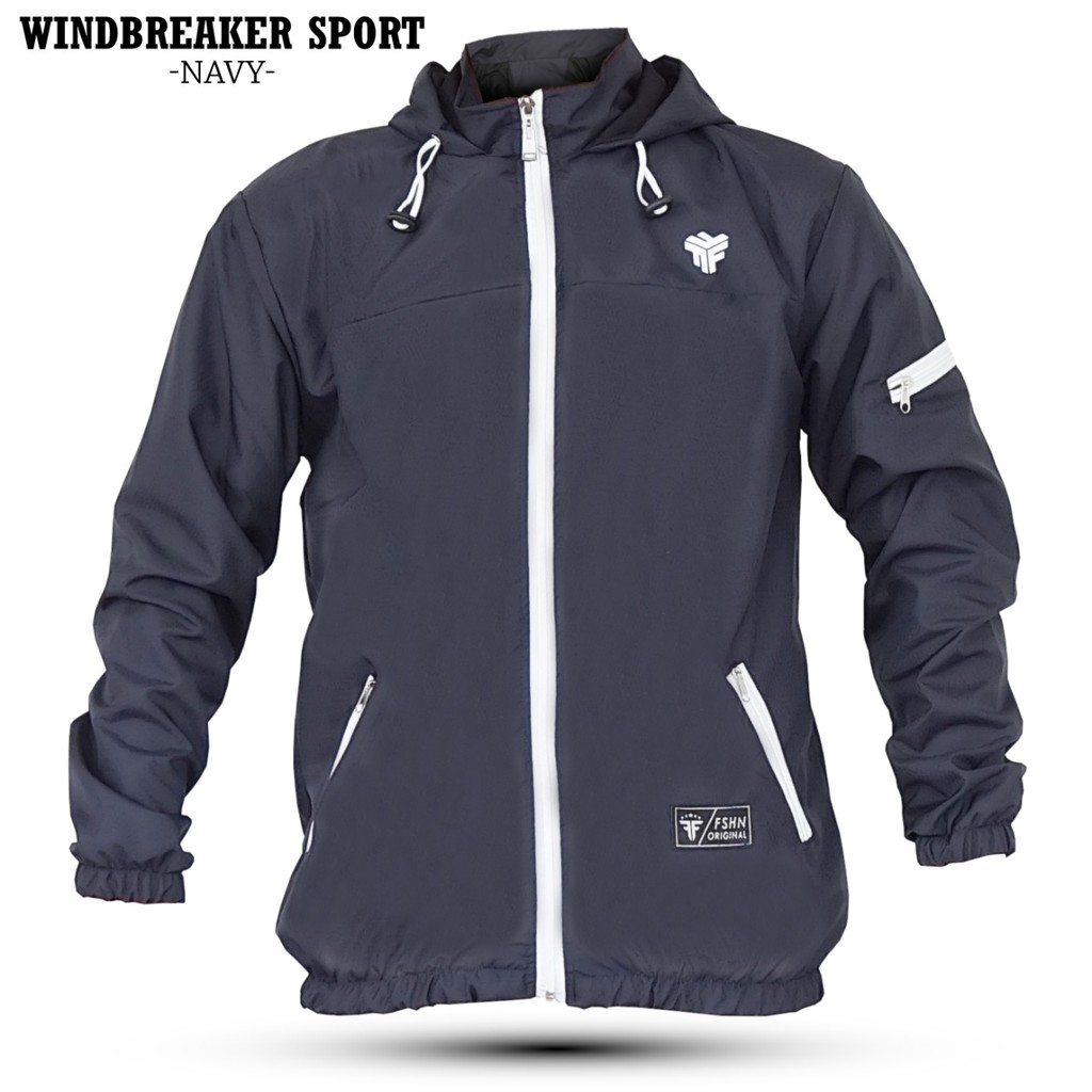 Triple F Windbreaker Jacket Sport-Navy L