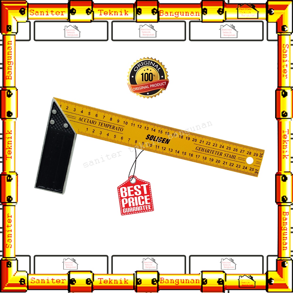 

Penggaris Siku Meter Alat Ukur Dimensi 12 Inch Pengaris Siku Soligen