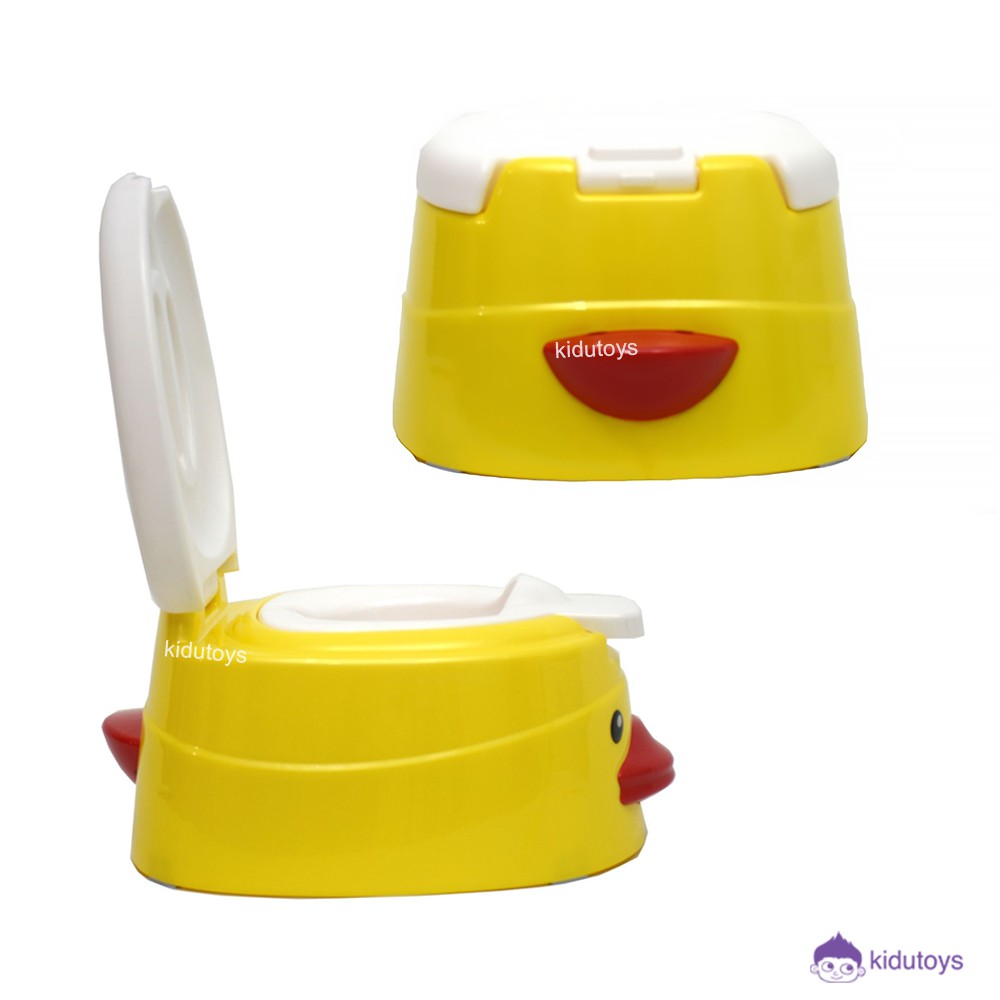 Potty Training Labeille Tempat Belajar Buang Air Besar Baby Potty Duck Red Training Toilet Kidu Toys