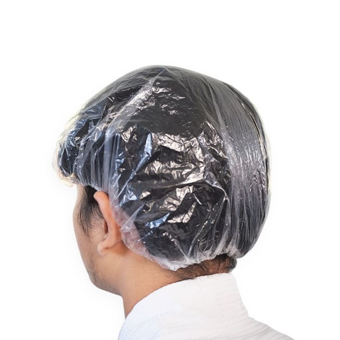 Shower cap penutup rambut travel topi mandi perjalanan hotel showercap