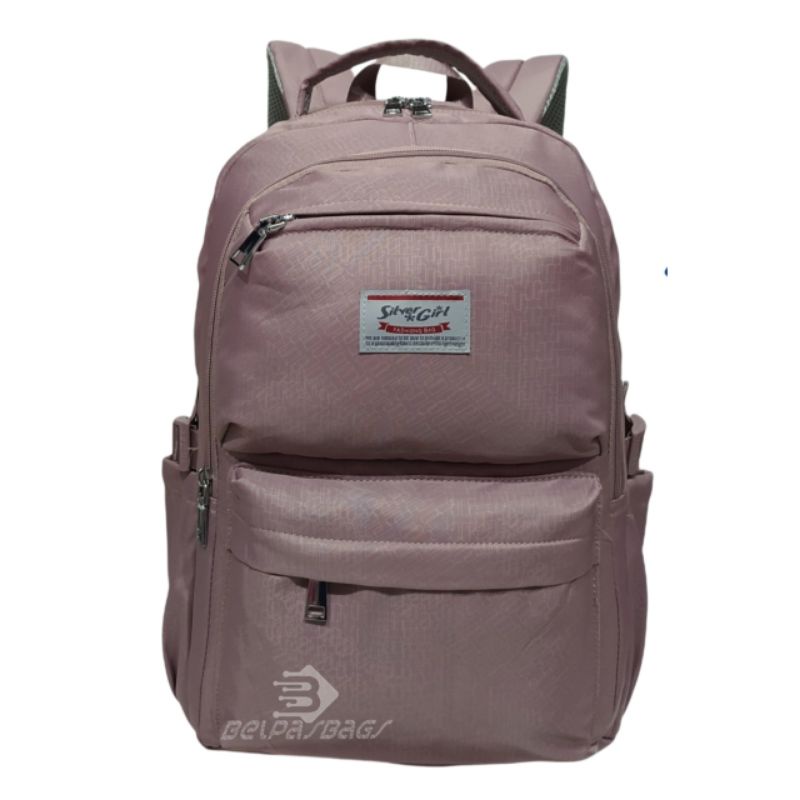 Tas sekolah ransel laptop backpack perempuan Slivergirl 71219