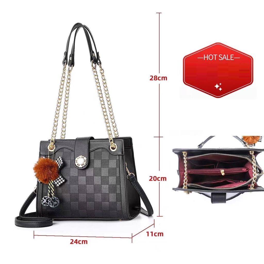 9145 TAS WANITA IMPORT SLEMPANG HANDBAG [1KG 1PC] PERFECT CORNER