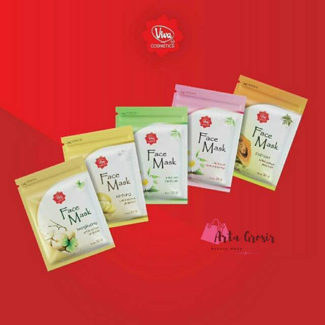 Viva Face Mask Masker Wajah Kulit Normal Kering Berminyak Bengkuang