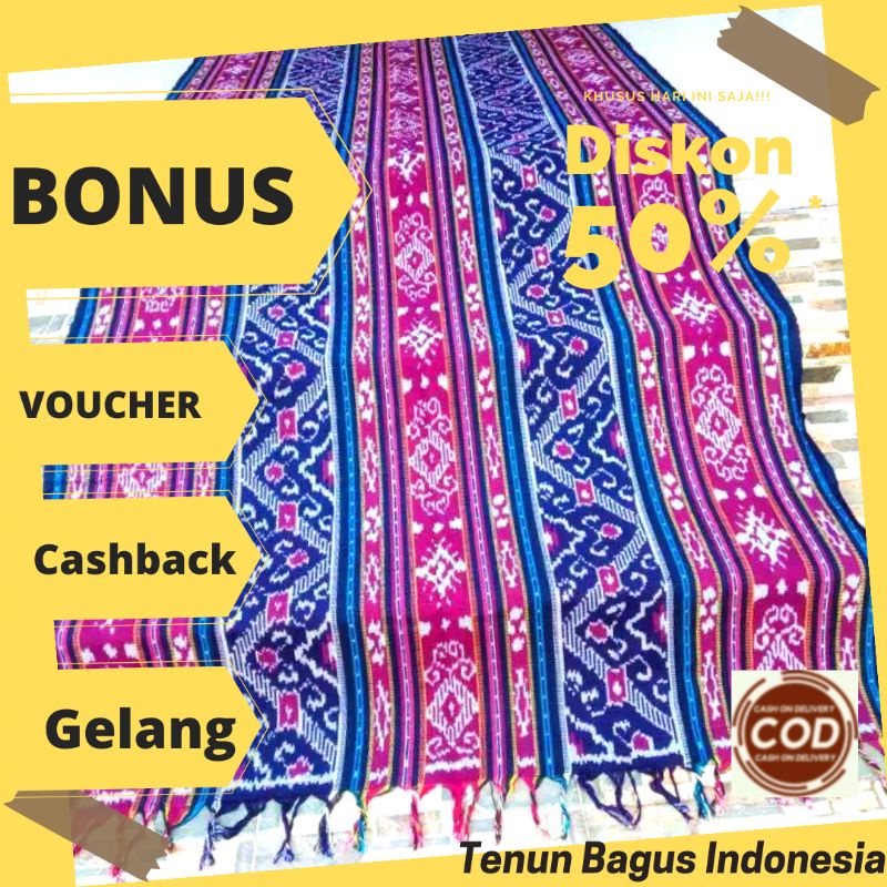 Kain Batik Tenun Ikat Blanket Etnik Troso Jepara Motif Lombok Toraja Kalimantan Ntt Sumbawa