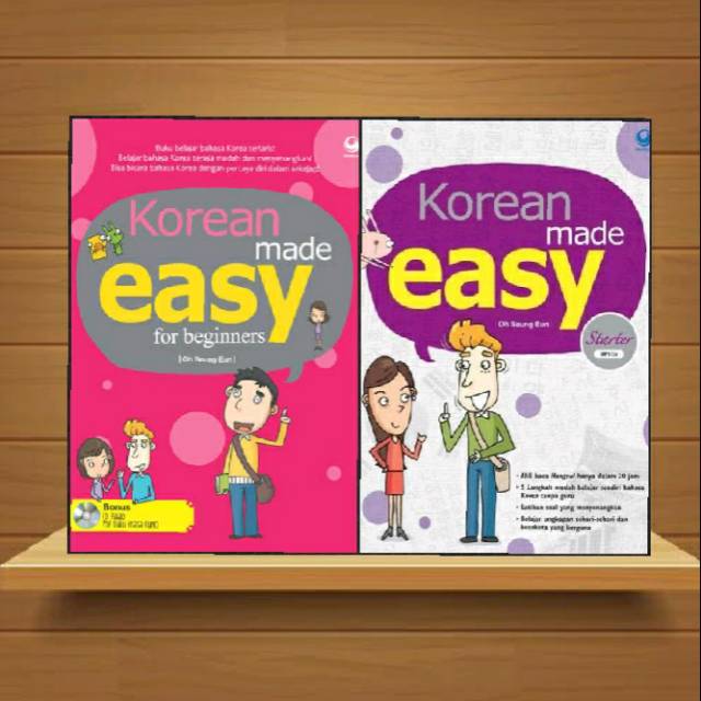 PAKET 2 Buku: Korean Made Easy Beginners + Starter + CD