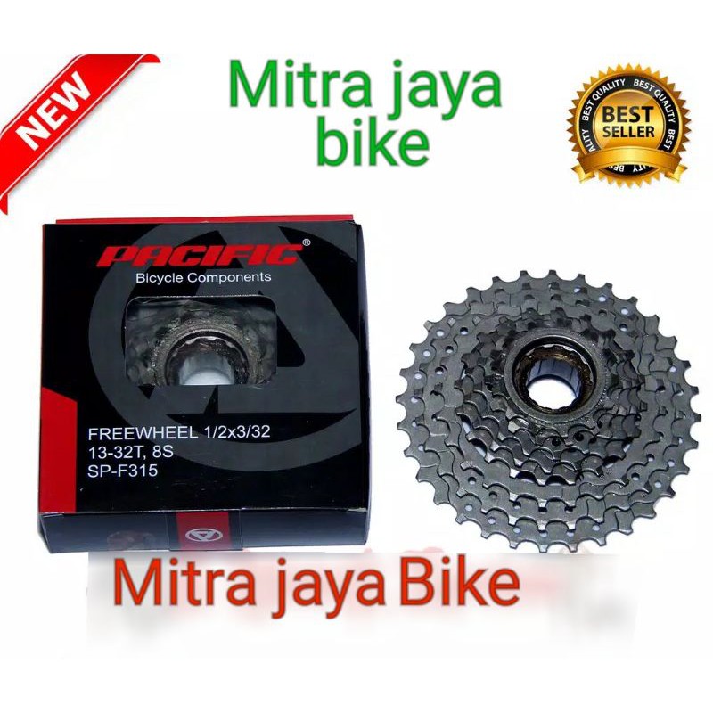 sproket 8 speed model ulir/model drat.merek pacific kualitas bagus 100%ori