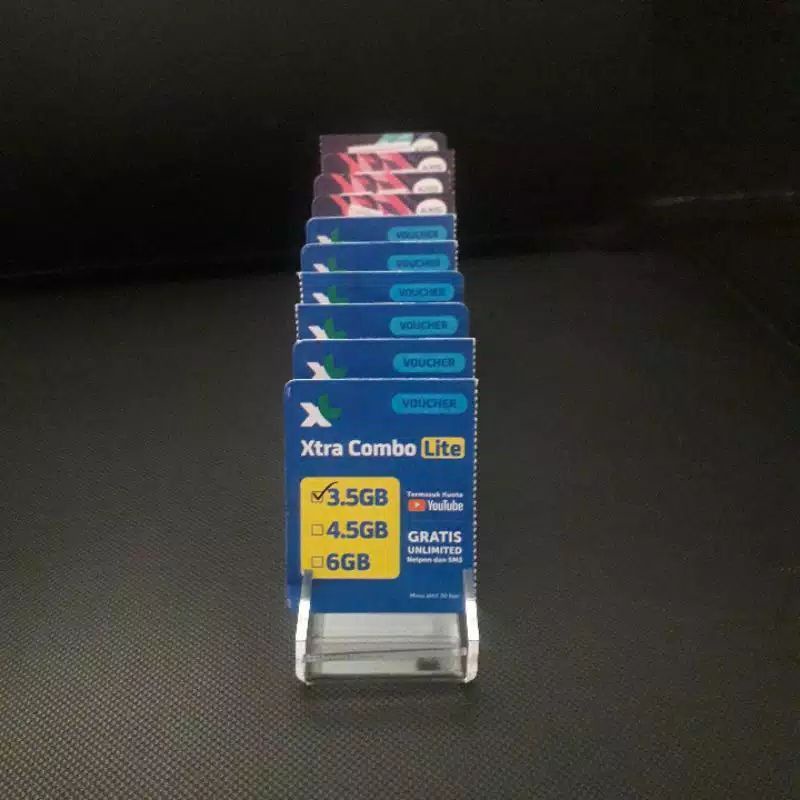 TEMPAT VOUCHER AKRILIK/ TEMPAT KARTU PERDANA