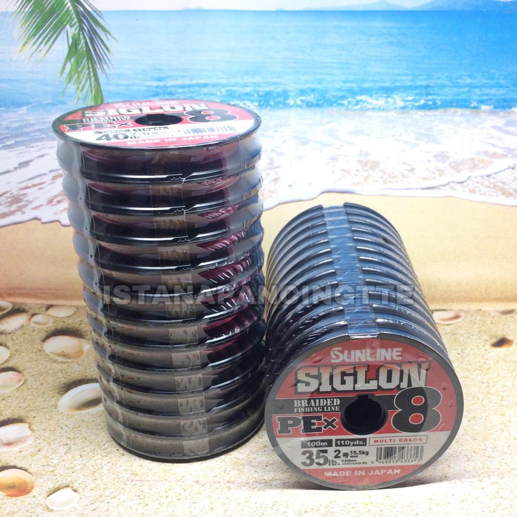 BENANG PE Sunline Siglon (Multi) 10lb - 0.6, 12lb - 0.8, 16lb - 1, 25lb - 1.5 PE BRAID ISTANAPANCING