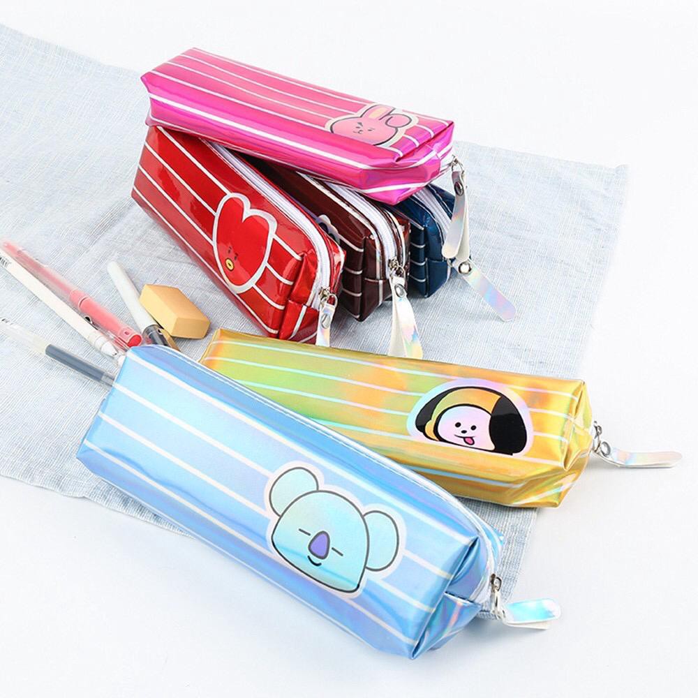 (COD) Tempat Pensil K/P0P Motif Kartun Laser K*p*p Pen Pouch MALL SHOPPING