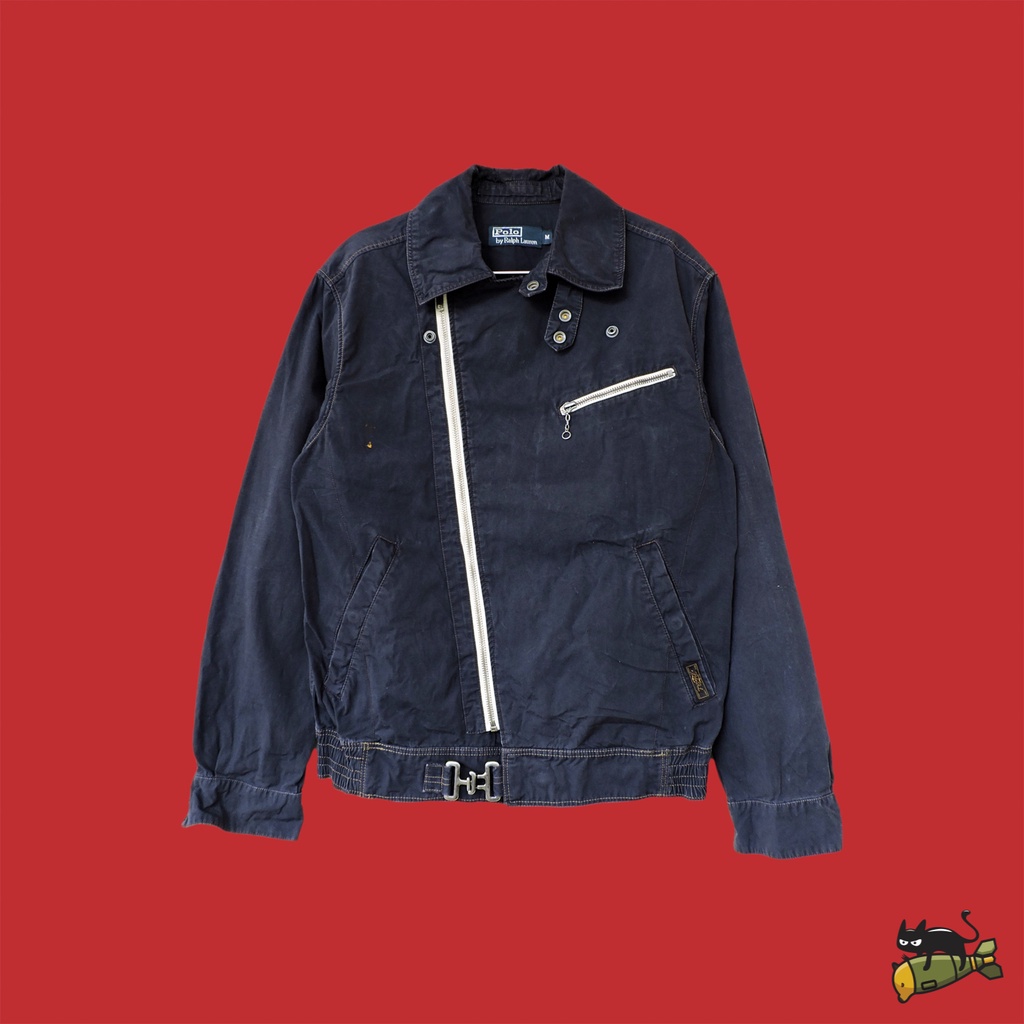 70's Polo Ralph Lauren (PRL-67) USN Navy Motorcycle Jacket