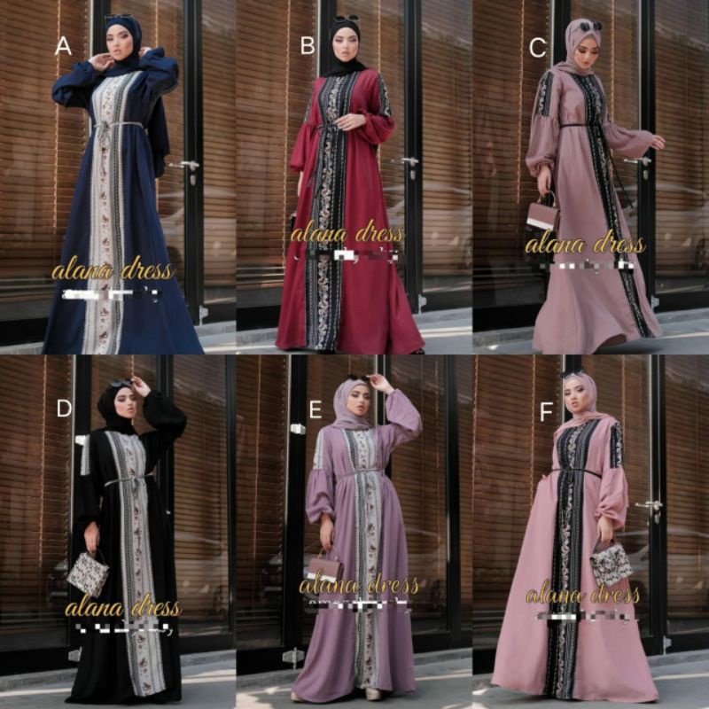 ALANA DRESS AMORE BY RUBY BAJU GAMIS WANITA DRESS MUSLIM TERBARU