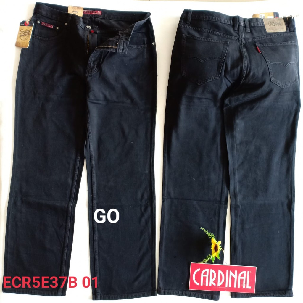 gof ECR CARDINAL CELANA PANJANG JEANS Pria Celana Regular Regular Fit Men Jeans Bermuda Casual