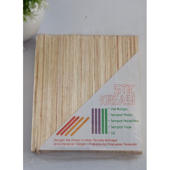 

Stik kreasi polos bahan kayu / prakarya