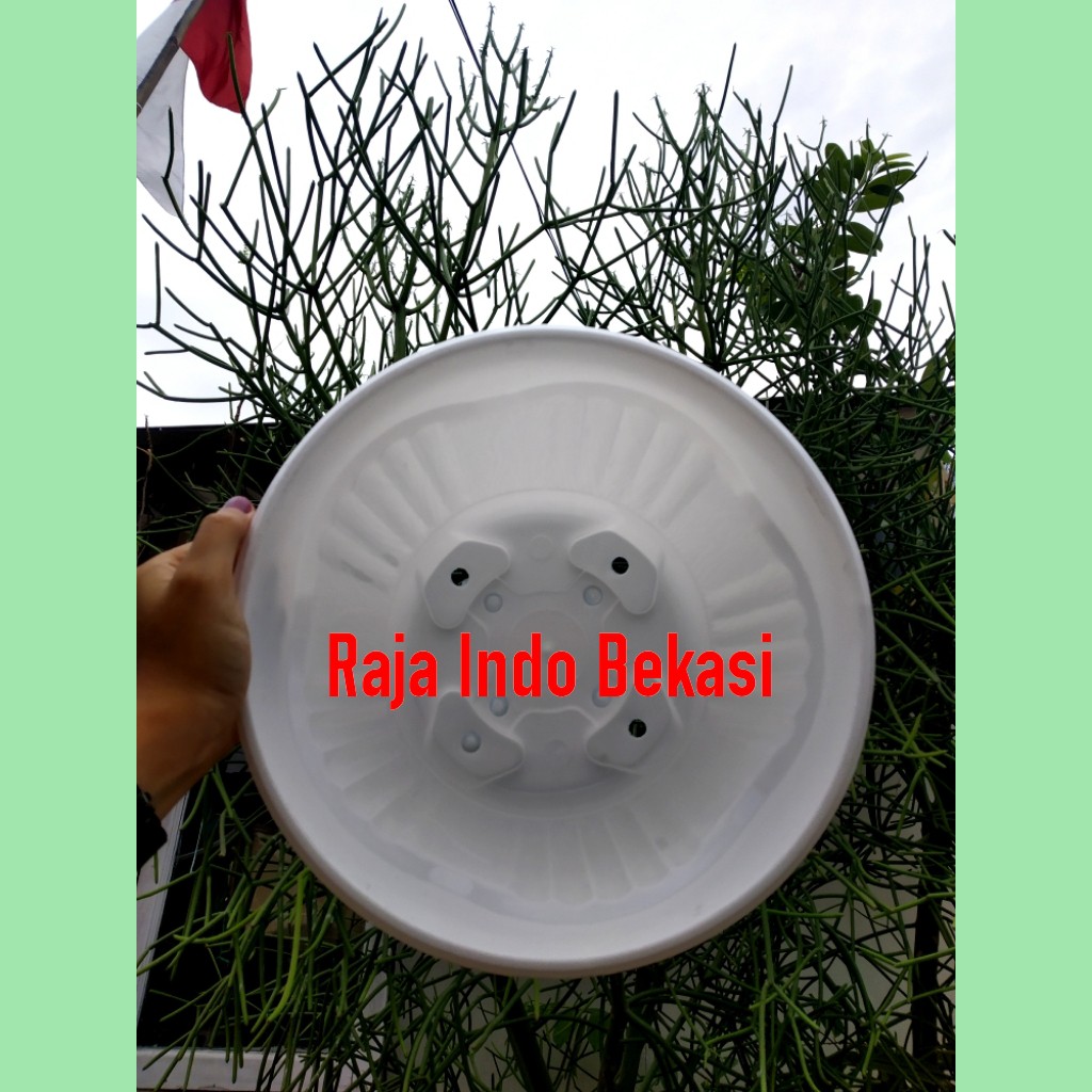 Pot Flamboyan 30 Putih / White - Clio 4024 - Pot Tanaman Bunga Hias Aglonema Ukuran Mirip Tawon 27