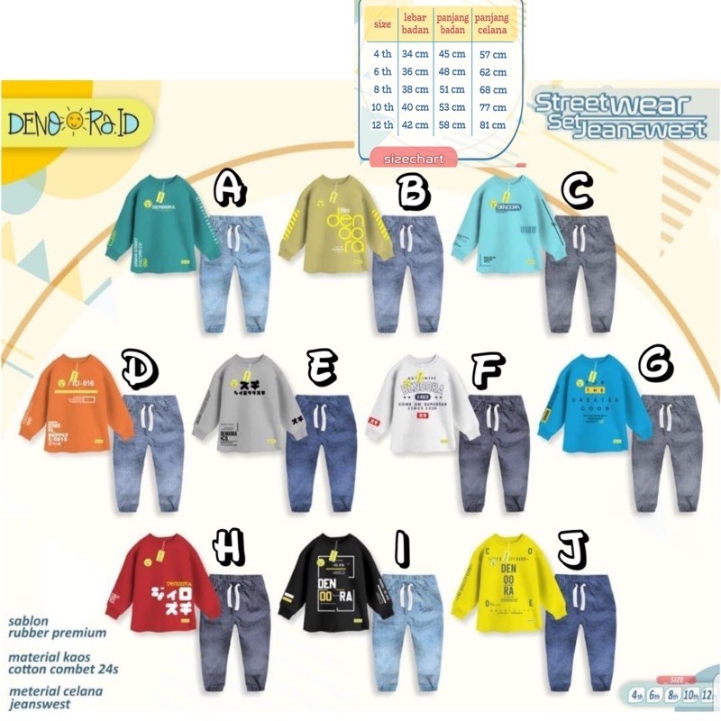 Setelan Anak Set Jeanswest Boy Denoora