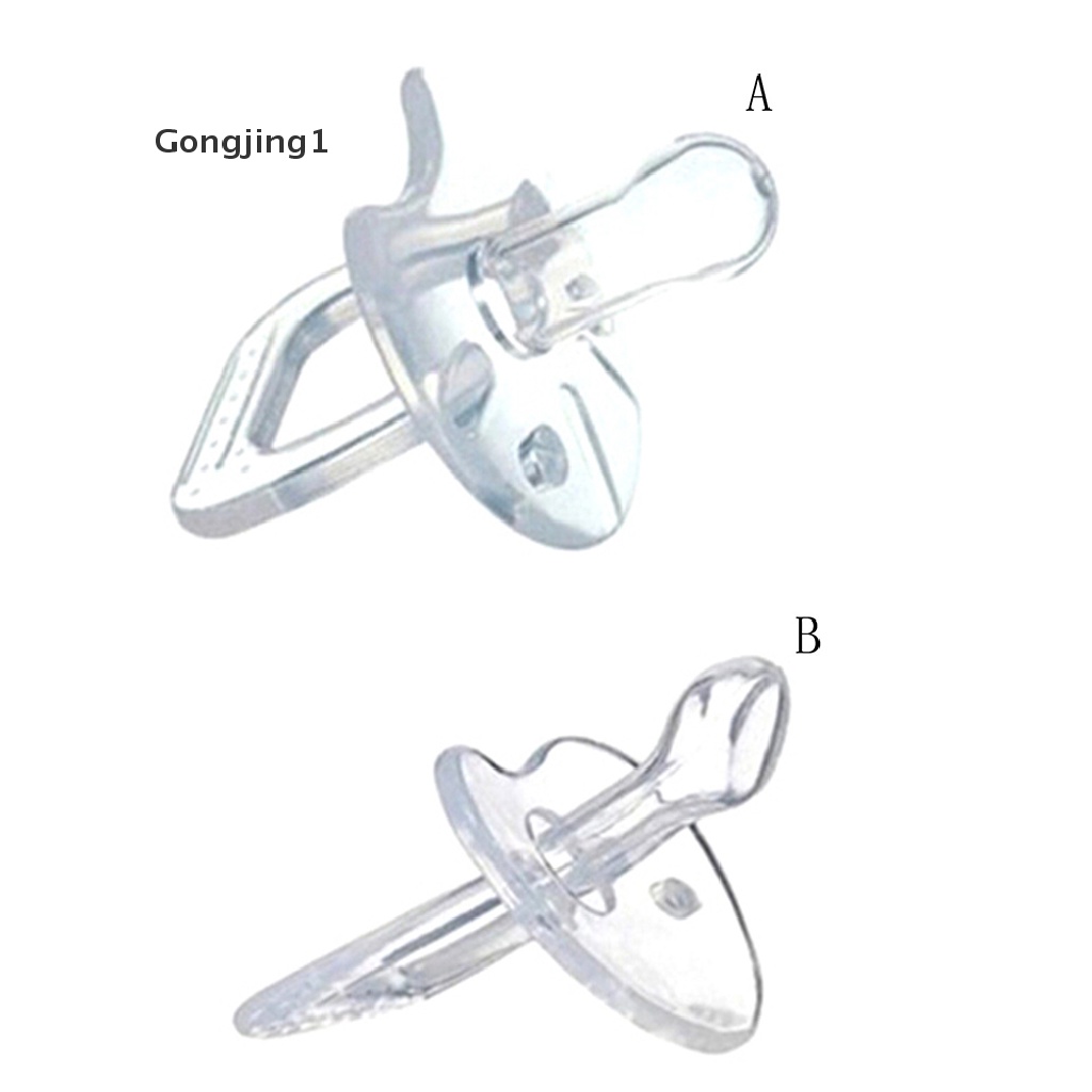 Gongjing1 Empeng / Dot Transparan Bahan Silikon Untuk Bayi