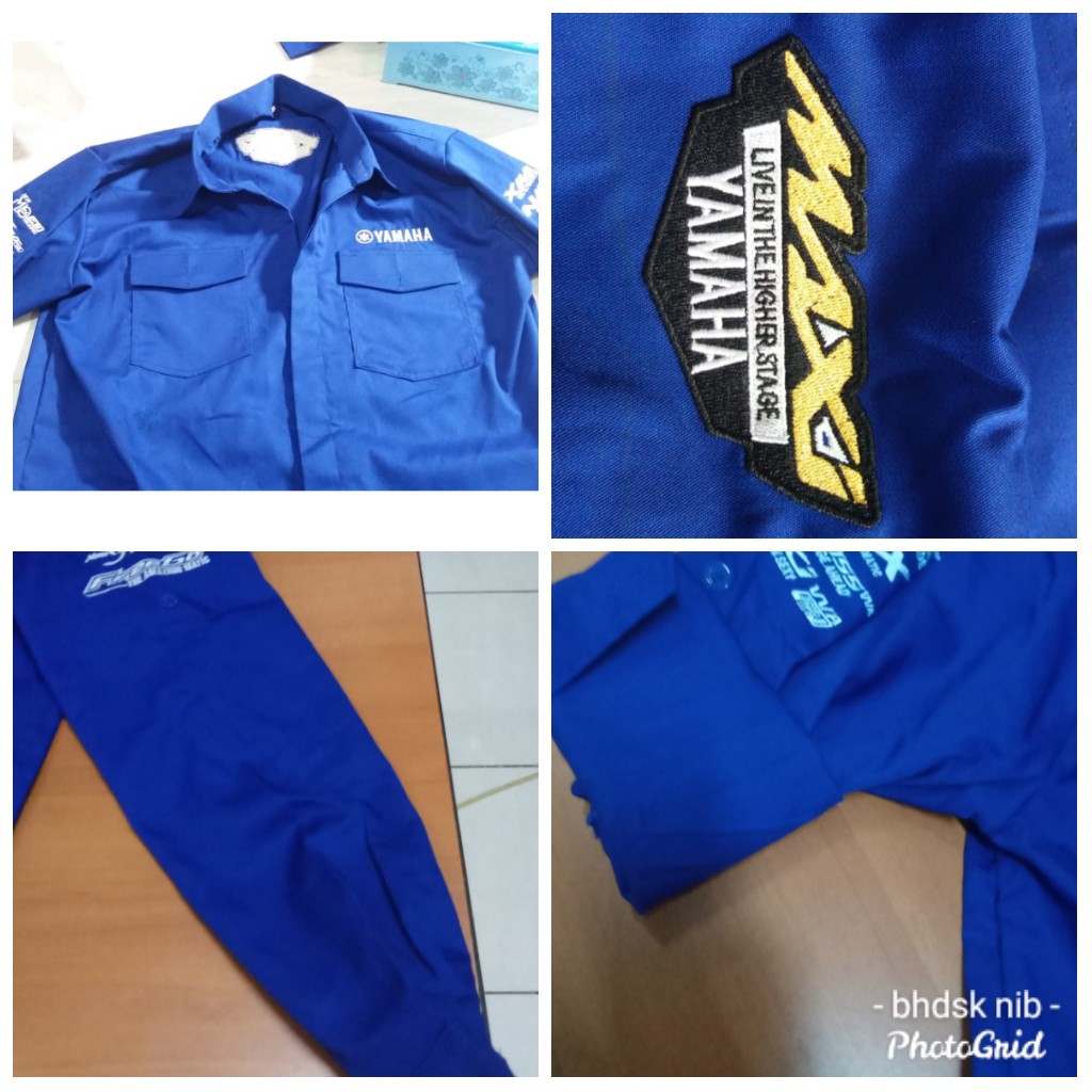 KEMEJA YAMAHA ( BIRU ) LENGAN PANJANG