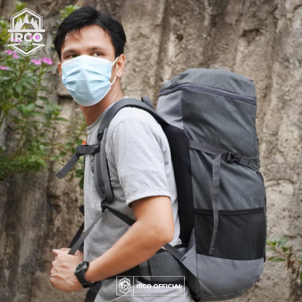 Tas Gunung Carrier 40L FREE Rain Cover - Ransel Outdoor Hiking - Ultralight Backpack