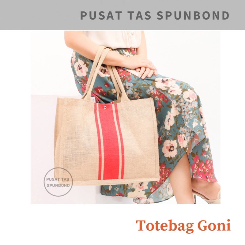 Tas Goni | Totebag Wanita | Totebag Goni | Tas Goni Premium | Tote bag Merah