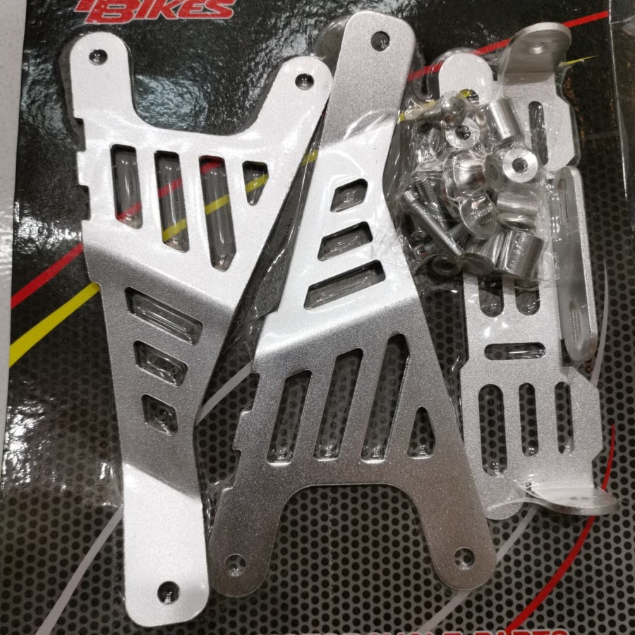 Breket plat nomor depan spakbor full cnc NMAX/AEROX/LEXI