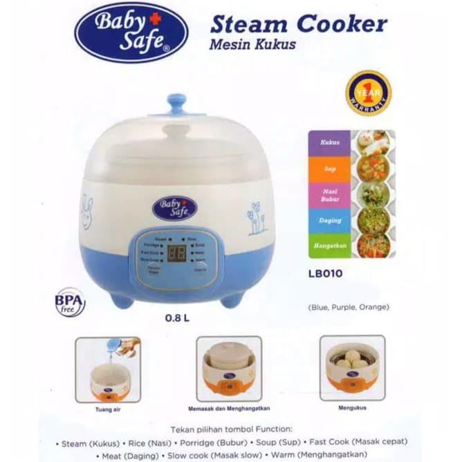 BABY SAFE Digital Steam Cooker LB010