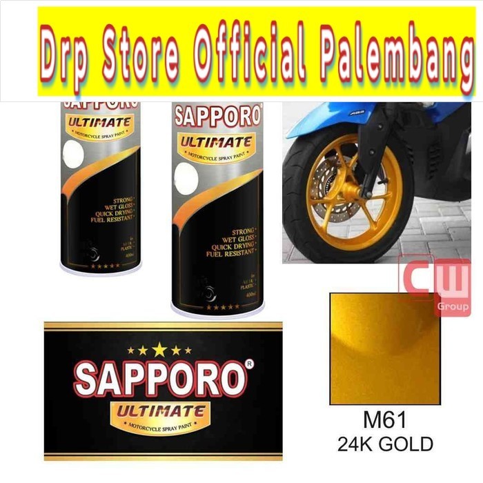 SAPPORO ULTIMATE M61 24K GOLD - CAT SEMPROT SAPORO