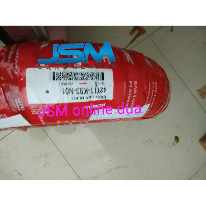 BAN LUAR BELAKANG SCOOPY FI 2017 RING 12 TUBLESS AHM ORI ORIGINAL