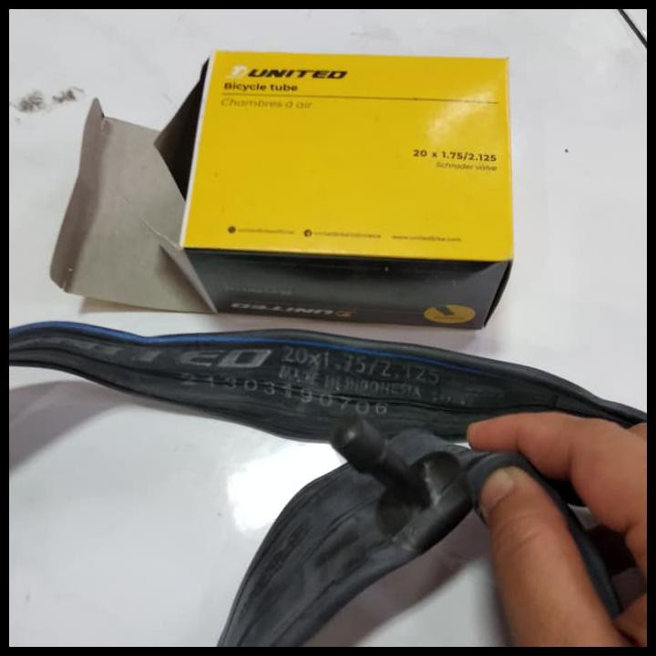 BAN DALAM UNITED 20 X 1.75/2.125 AV 30 MM . SPAREPART SEPEDA BMX MINI