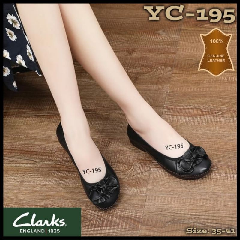 CLARKS FLAT BOW DAUN 195 / CLARKS PITA / SEPATU CLARKS