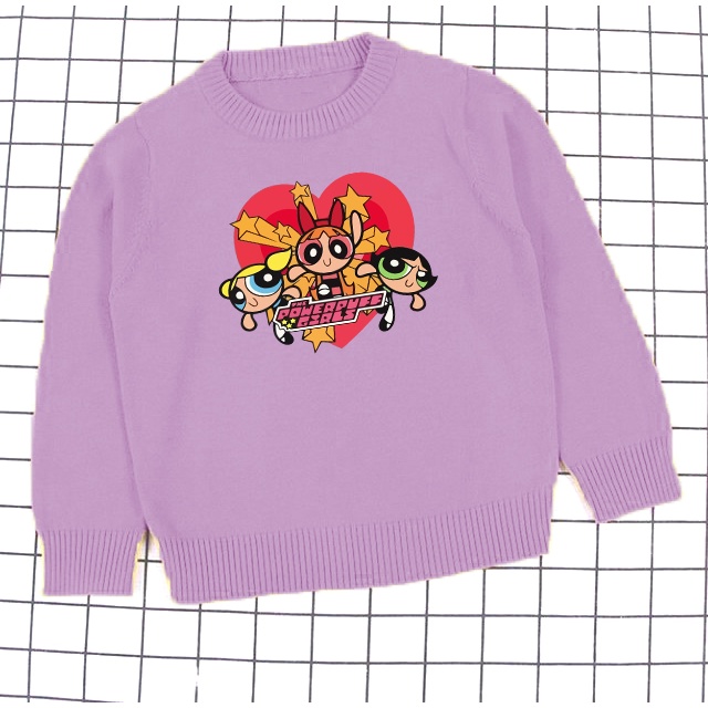 Crewneck Anak Powerpuffgirl Crewneck Size M-XXL