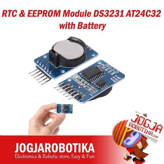 RTC & EEPROM MODULE JD A-35 DS3231 AT24C32 WITH BATTERY