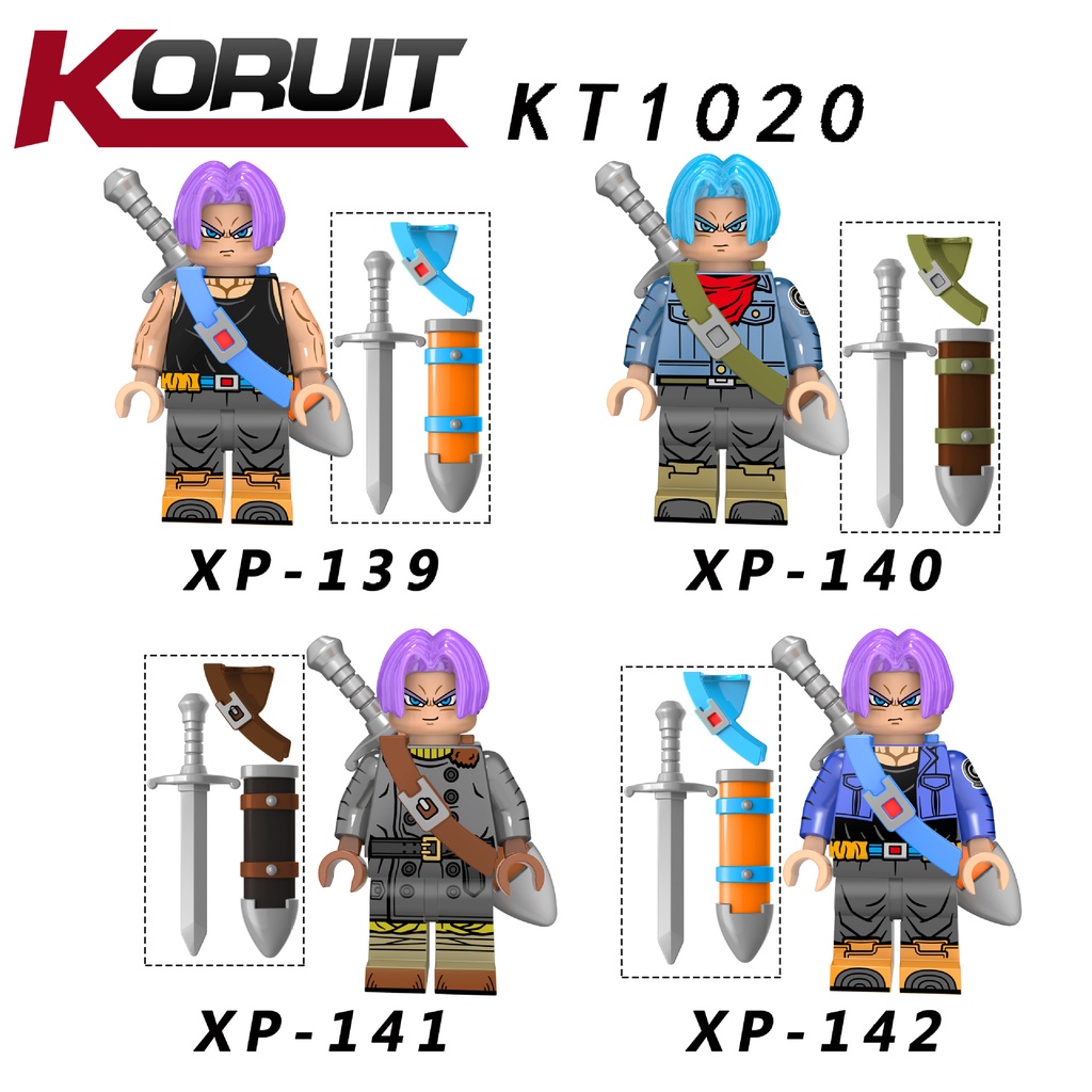 Dragon Ball Minifigures Torankusu Super Saiyan Sarung Mainan Hadiah Anime Angka Mini KT1020