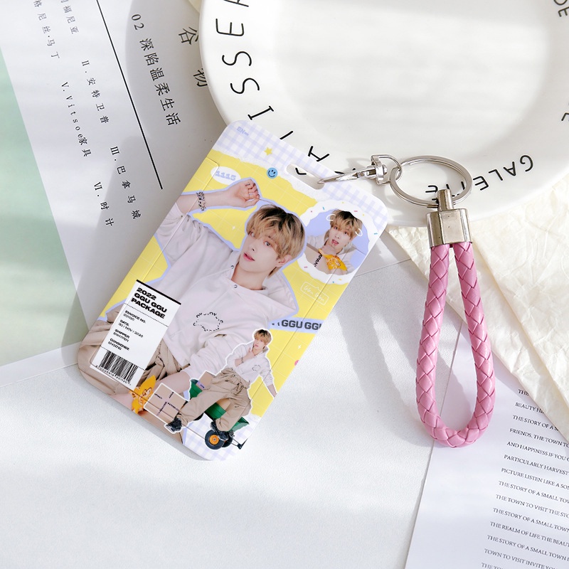 Enhy Holder Kartu Namafoto Motif GGU GGU Lucu Dengan Gantungan Kunci Untuk Pelajar