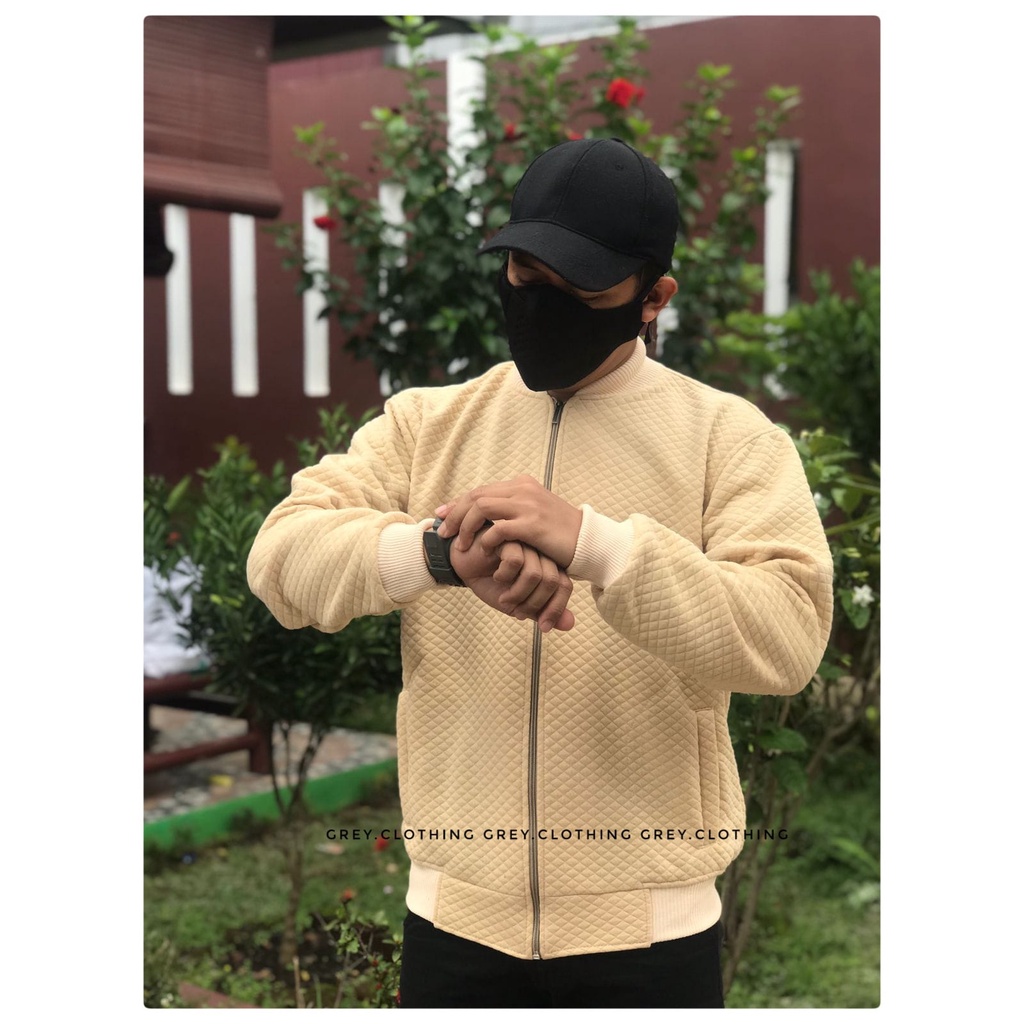 Jaket Pria Comfy Premium Comfy Jacket Bomber Cowok Kekinian Korean Style-3