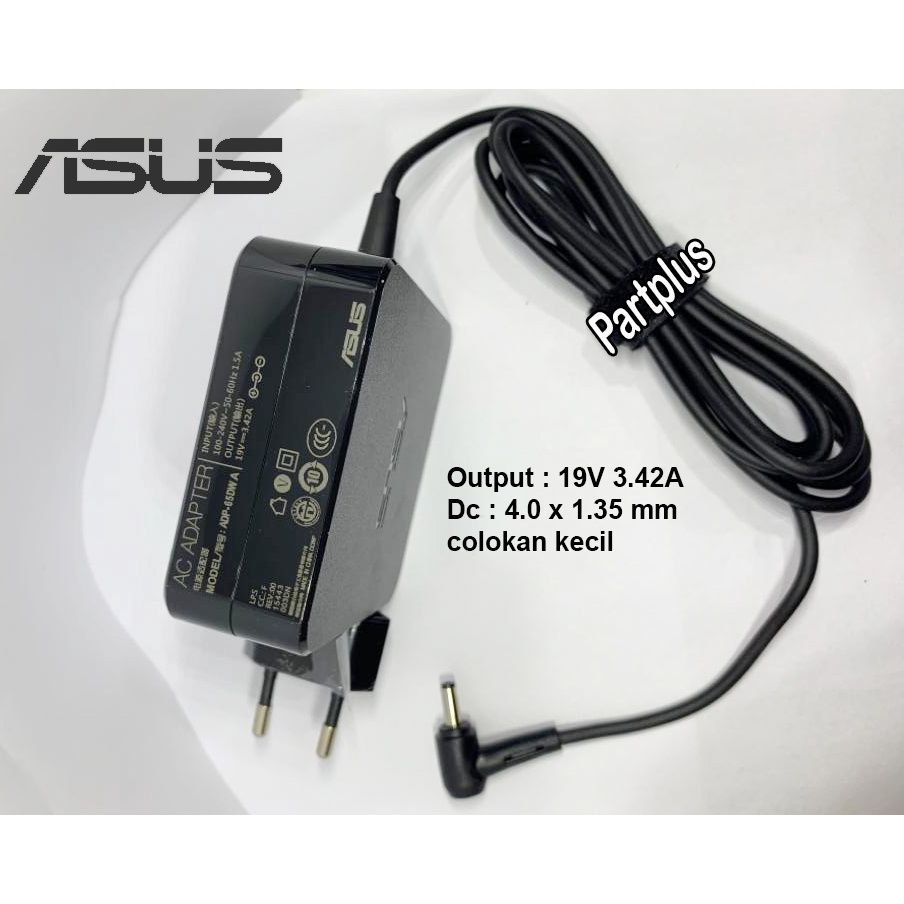 PROMO Charger Casan Adaptor Laptop Asus A442U A442UR A442UF A442UQ A409 A409F A409Uj F409 F409F 19V 3,42A 4.0x1.35