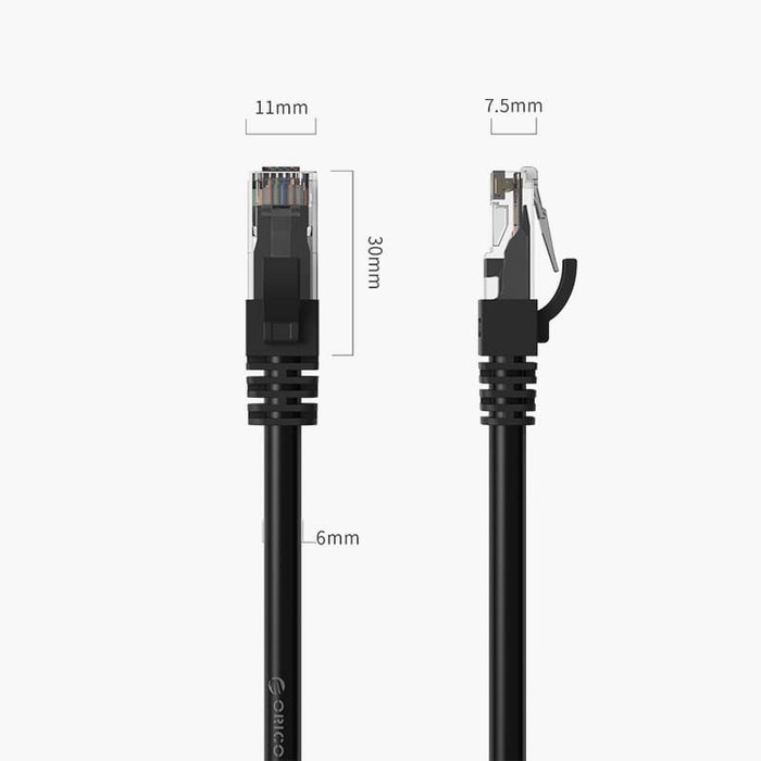 Cable lan cat 6 ORICO 3m Ethernet Network Gigabit PUG-C6-30