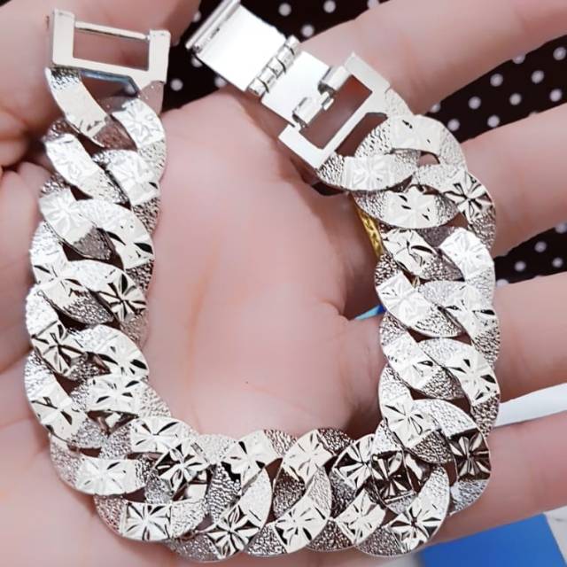 Gelang Xuping Sisik Naga Silver Besar 010