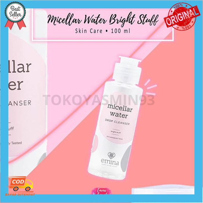 Emina Micellar Water Drop Cleanser – Bright Stuff 100 ml Murah