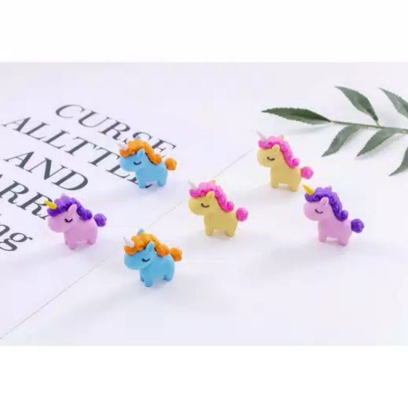 

Penghapus Unicorn mini, stip lucu unicorn, Eraser pony