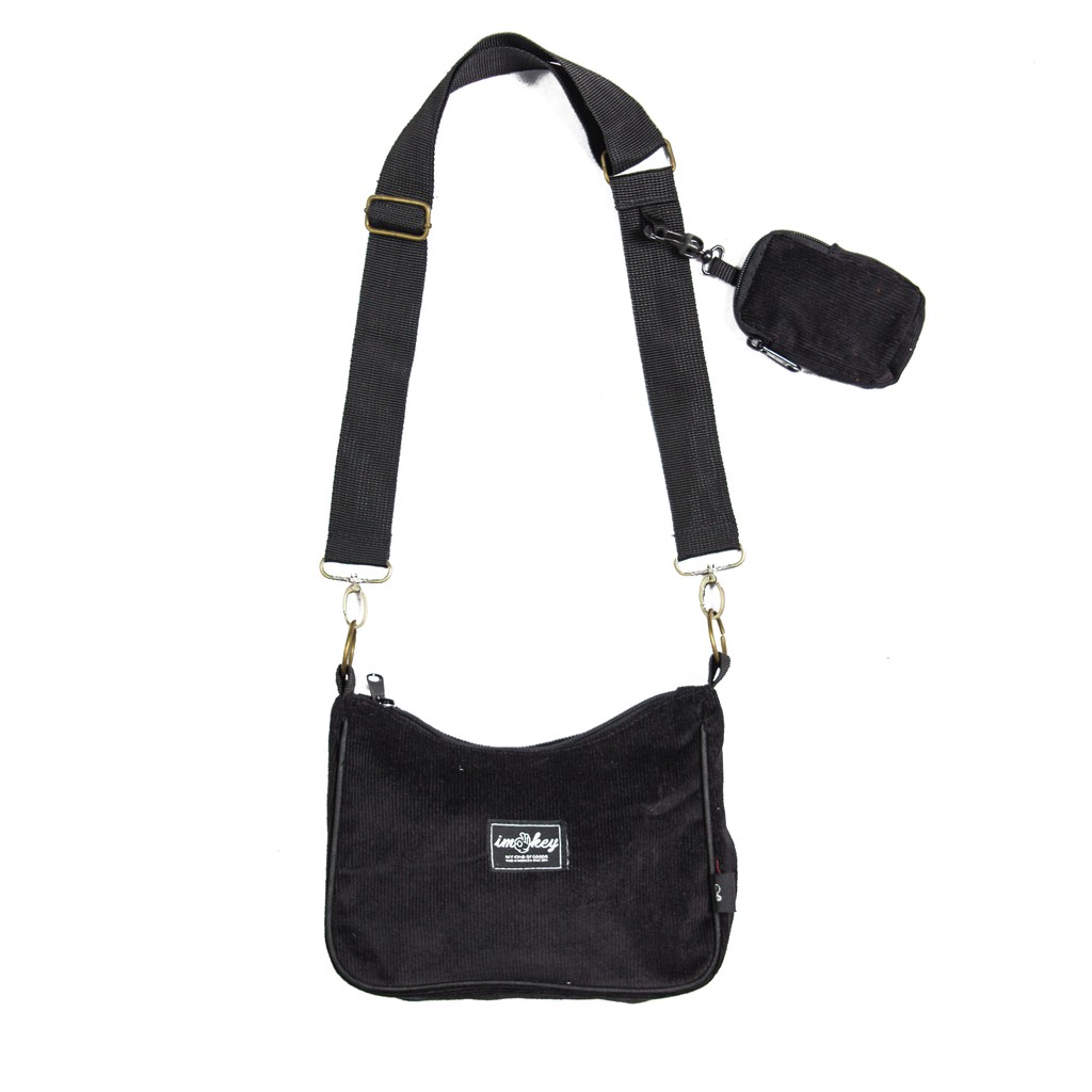 Imokey Steady: Corduroy Sling-Shoulder Bag - Tas Selempang