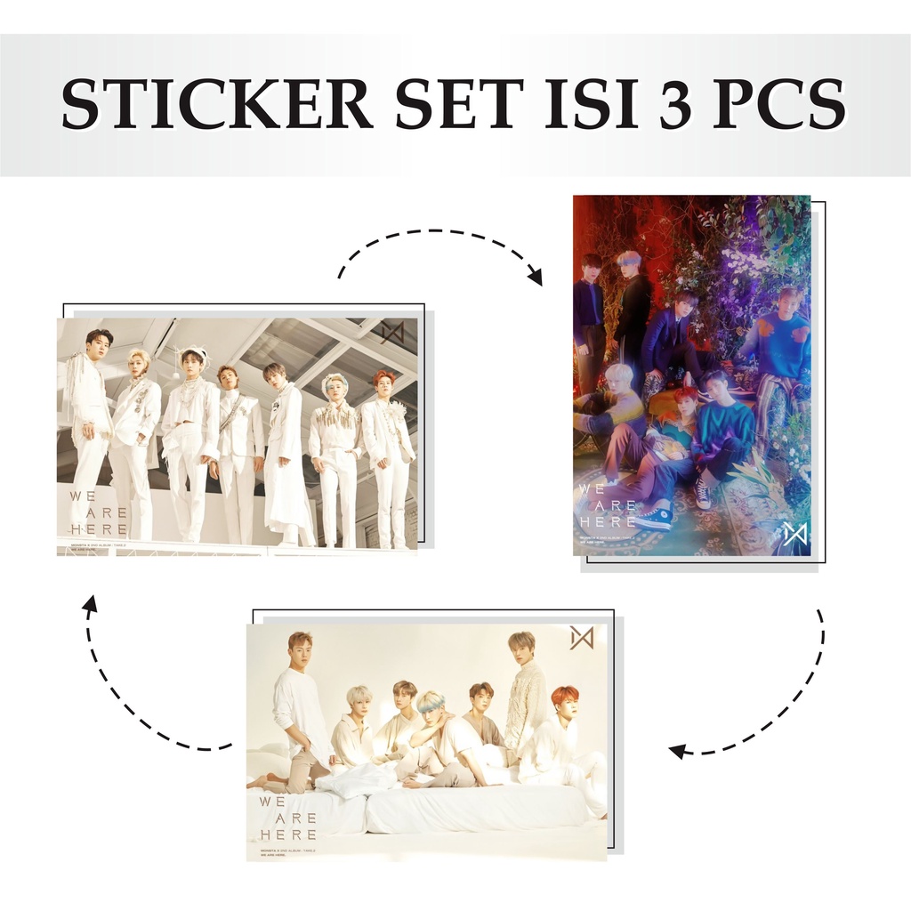 

Sticker Monsta X Monstax Murah Miror Stiker Sticker Kpop Aesthetic