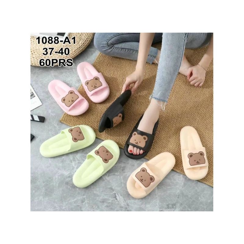 Sun-ERINA Sandal Jelly Wanita Selop/Slide Rubber Premium 1088